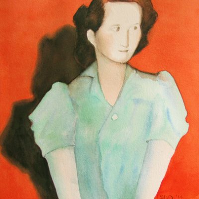 watercolor of woman