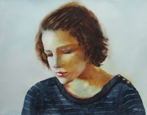 woman reflecting