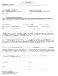 legal agreement for commissions