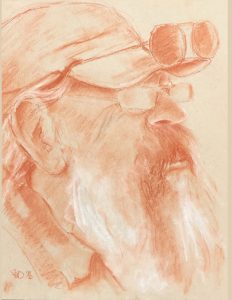 sepia portrait of Rick